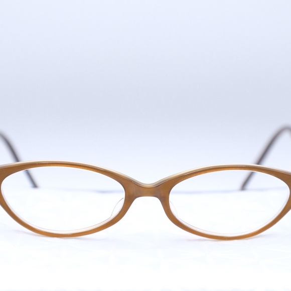 Vintage Oliver Peoples OP-590 CA/LA Green Brown Grain CAT EYE Japan - Picture 10 of 10